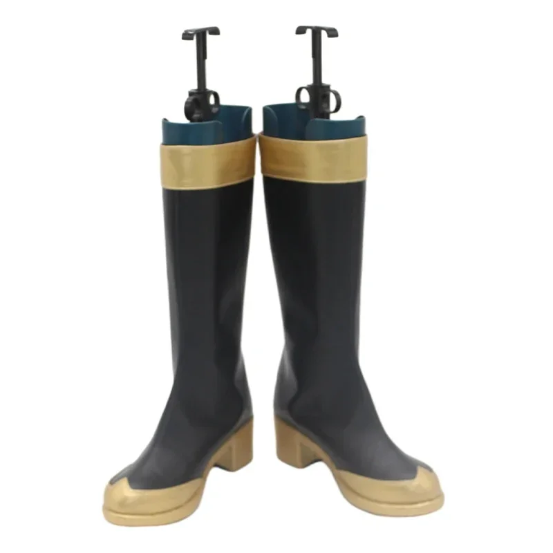 Buty do Cosplayu Honkai Star Rail Pom Pom, Skórzane PU, Botki Halloweenowe, Rekwizyty Cosplay, Szyte na Miarę