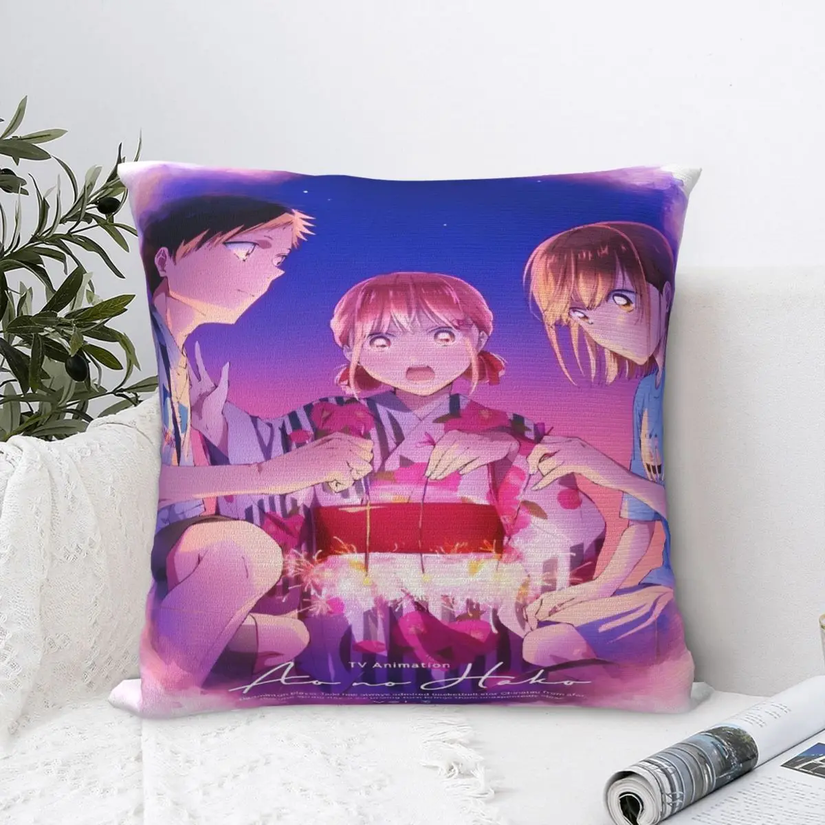 

Мягкая и милая синяя коробка для спальни Hina ChonoDecoration, наволочка, аксессуары, наволочка, квадратная наволочка, разные размеры