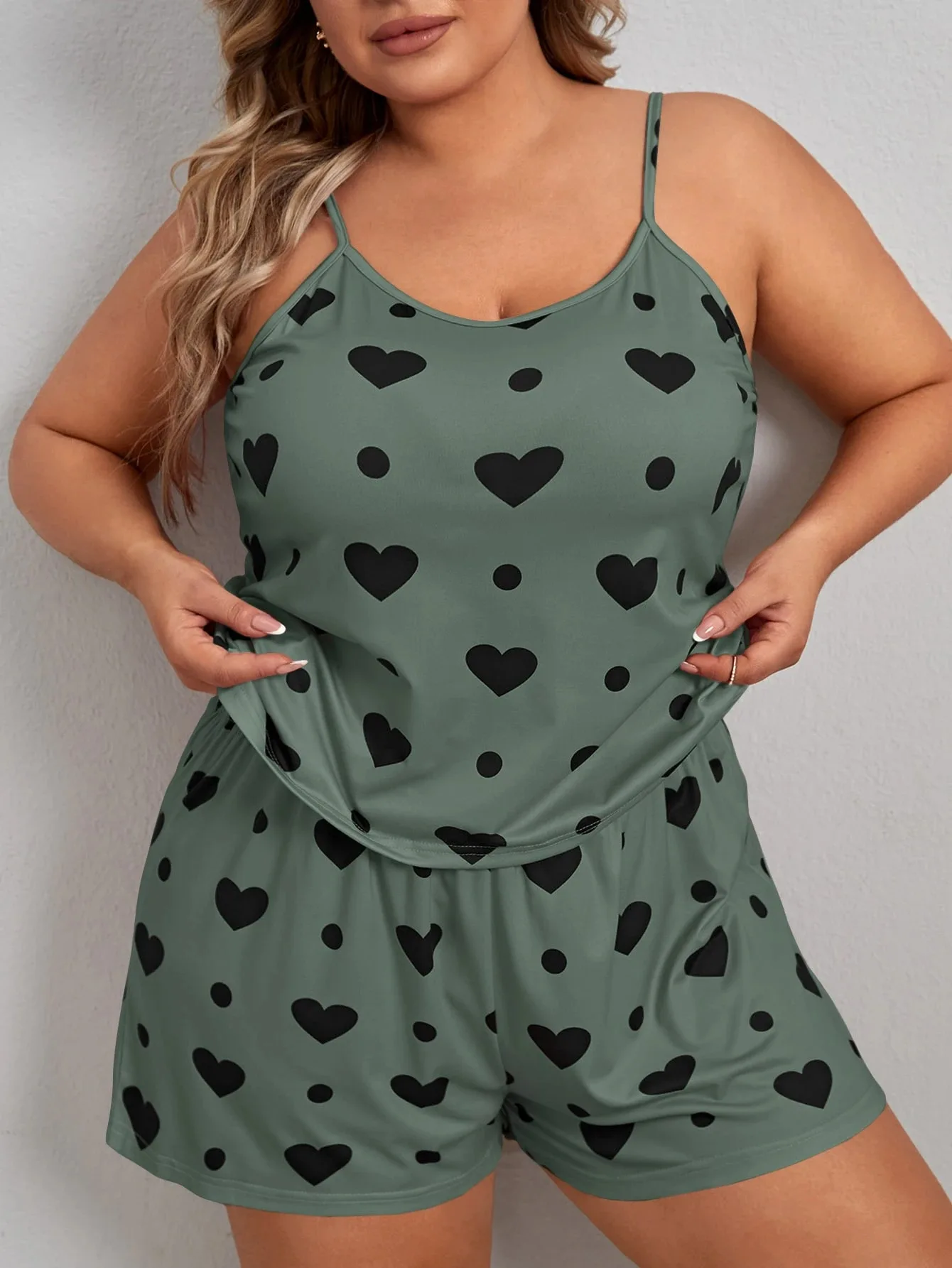 2 Pieces Pajamas Set for Women Sleepwear Crop Tops+Shorts Suit Female Loose Loungewear Home Clothes Plus Size 5XL view 6