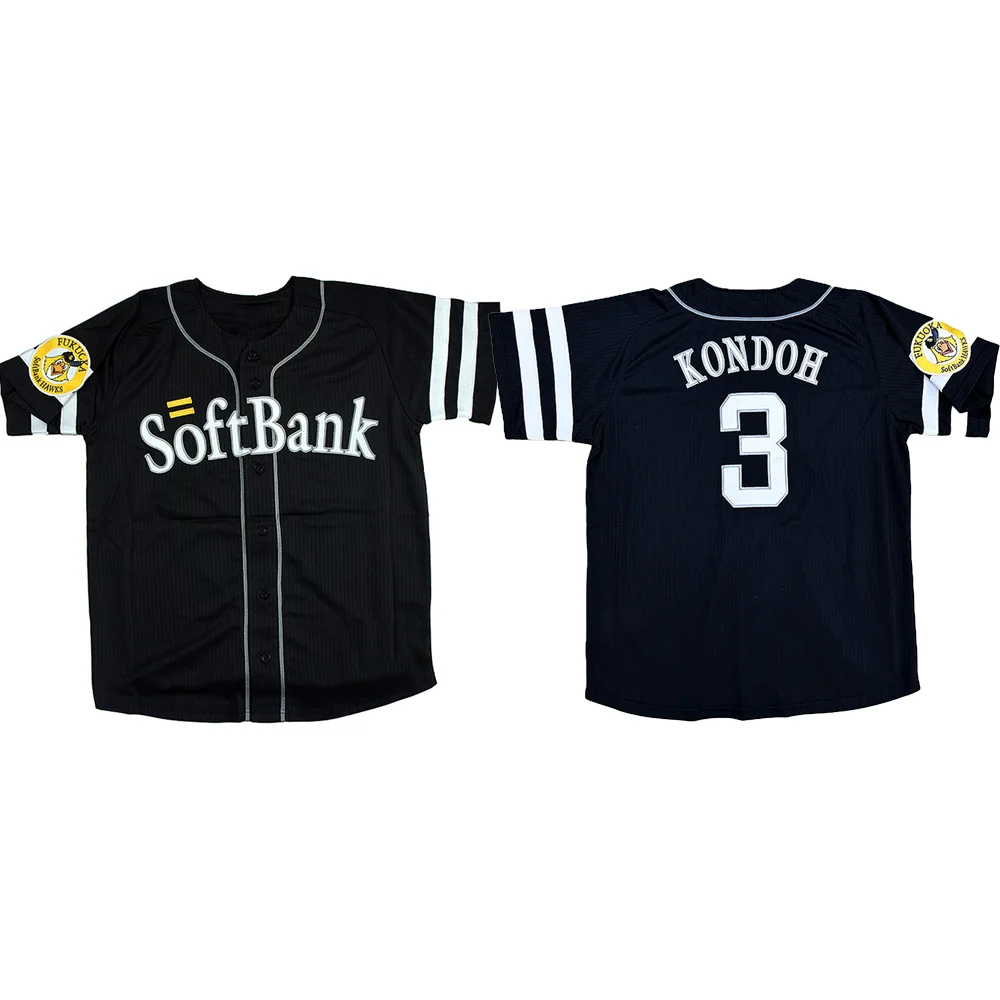 2024 Summer Popular Fukuoka Baseball Jersey short-Sleeved SoftBank Men's And Women's Tops Hawks Children's Training Jersey