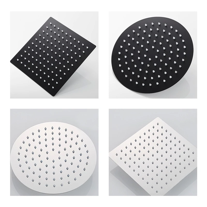 Ultra-thin Stainless Steel Rainfall Shower Head 2