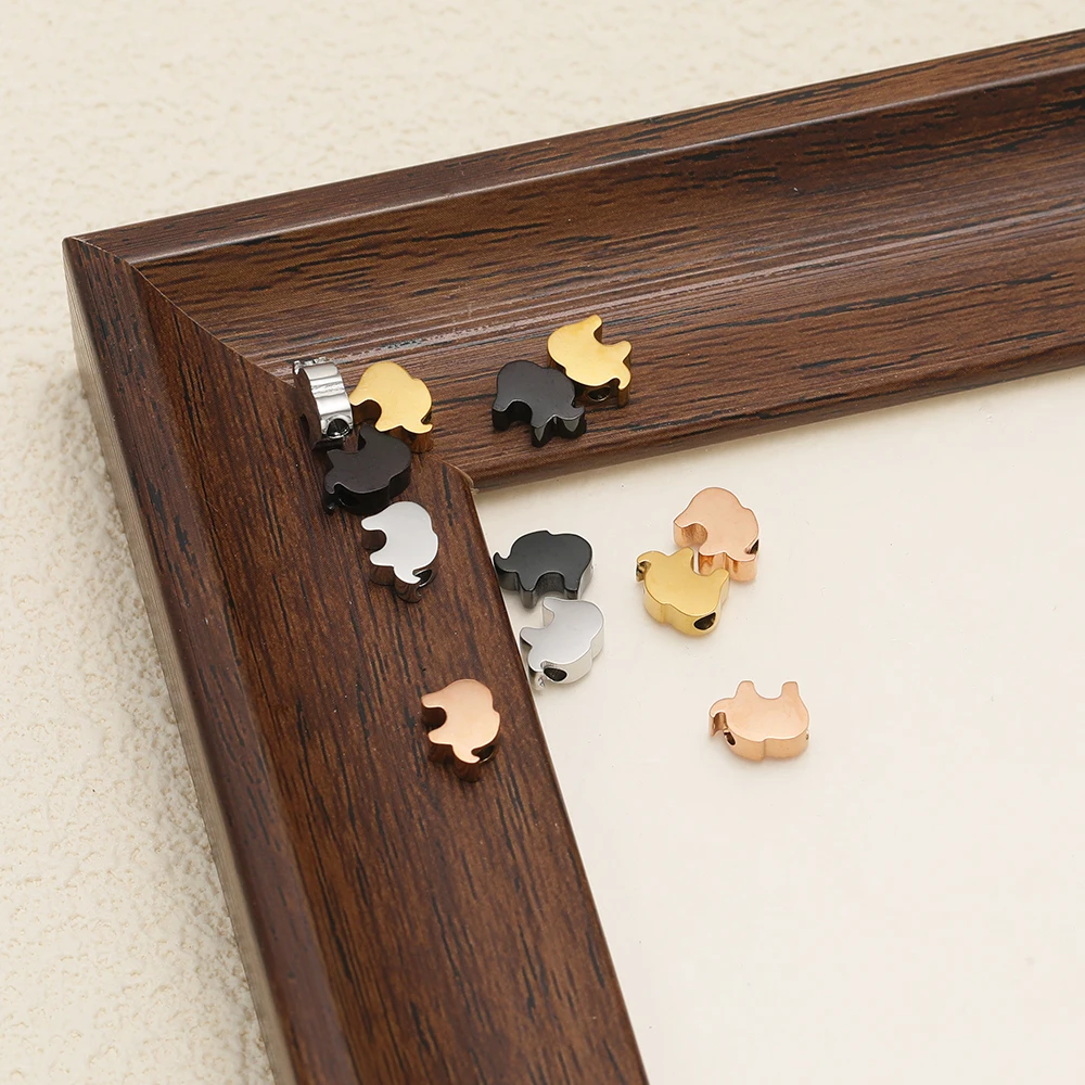 5 قطعة عالية الجودة الفولاذ المقاوم للصدأ البولندية الفيل الخرز خزر عازل ل سوار قلادة لوازم DIY بها بنفسك صنع المجوهرات بالجملة