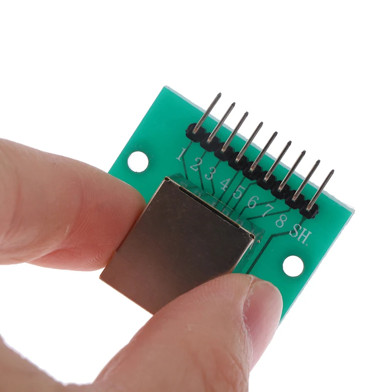 B*1Pc RJ45 Adapter Board To XH2.54 Modular Ethernet Connector Adapter Network Interface + Breakout Board + Pin Header