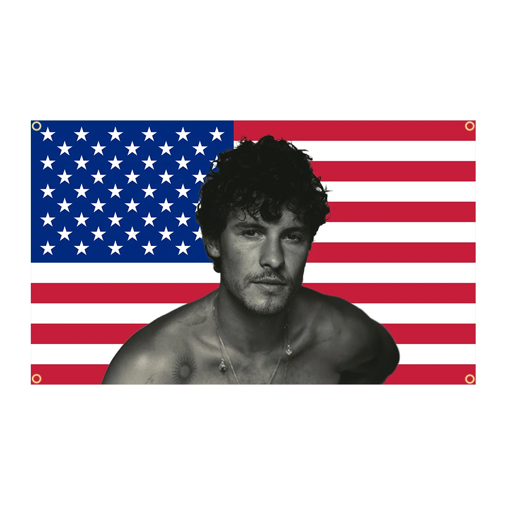 90x150cm shawn mendes américa bandeira engraçado tapeçaria parede pendurado cartaz dormitório, ao ar livre, festas, presente, decorações para quarto