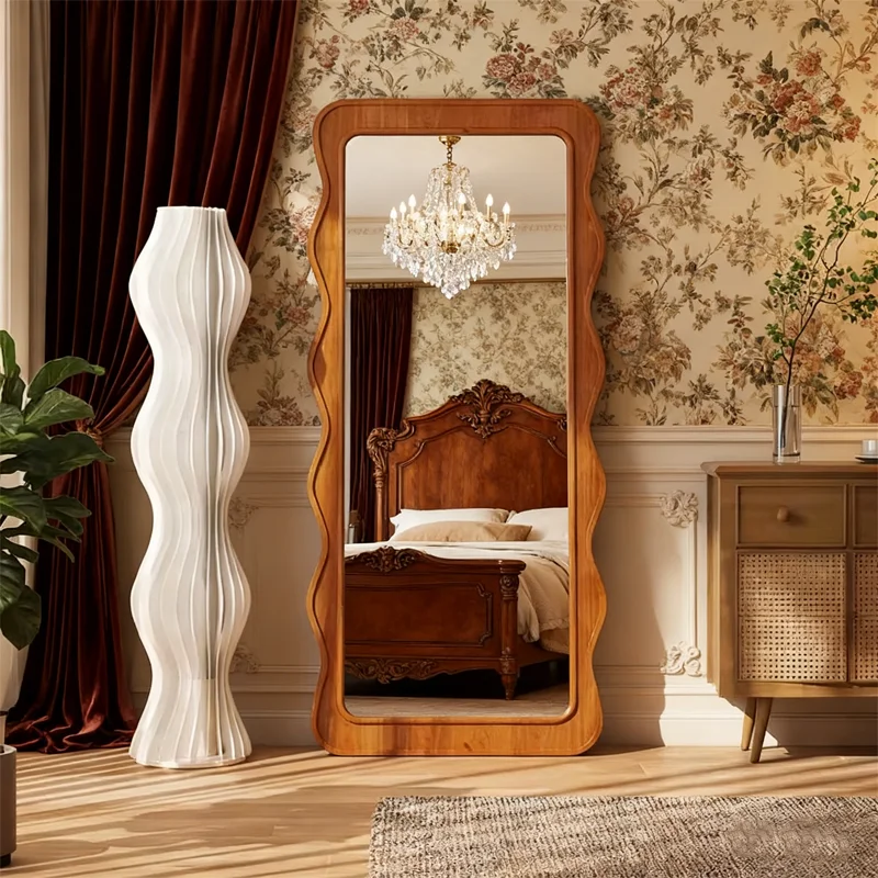 Extra-large Explosion-proof Dressing Mirror, Home-use Three-dimensional Floor Mirror, Customizable Irregular Full-body Mirror