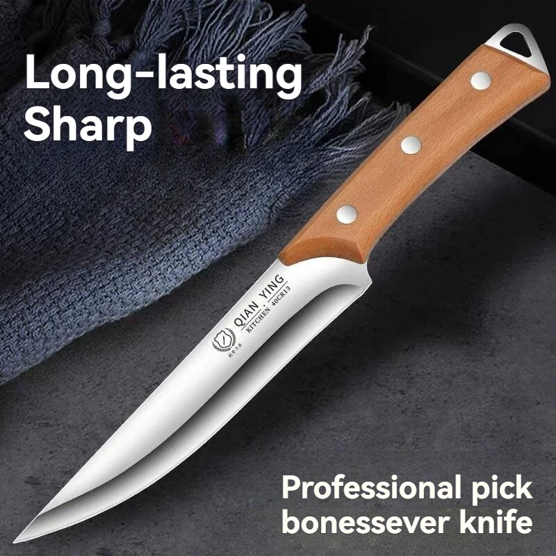 Bone cutting knife,specialized tool for slaughtering pigs, butcher skinning knife, bloodletting knife, pointed knife for cutting