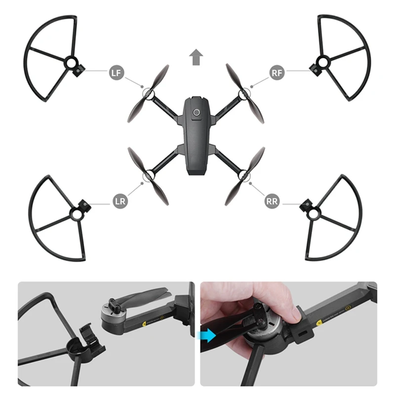 HOT-For Holy Stone Drone HS720E/HS720 copertura protettiva protezioni per eliche droni Set parte Drone elica puntelli di protezione