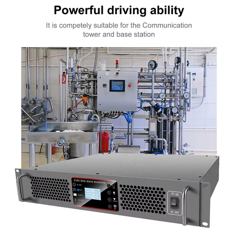 Rack Mount Inverter 5KVA 5000VA 48V 220V Output Voltage With Bypass Function RS485