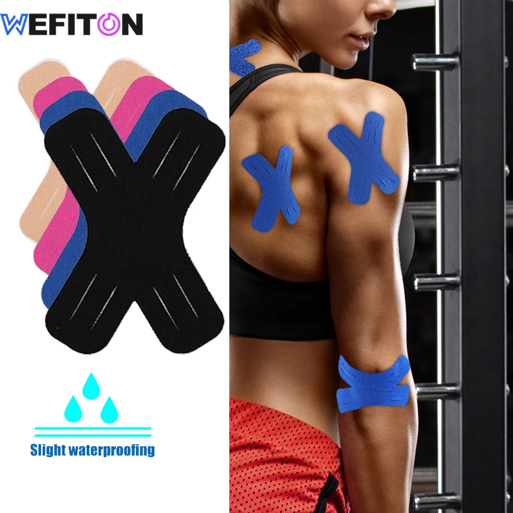 10PCS/20PCS Gym Kinesiology Tape,X-Type Muscle Tape for Gym,Muscle Protection Joints,Relieve Muscle Soreness,Pre-Cut, Latex Free