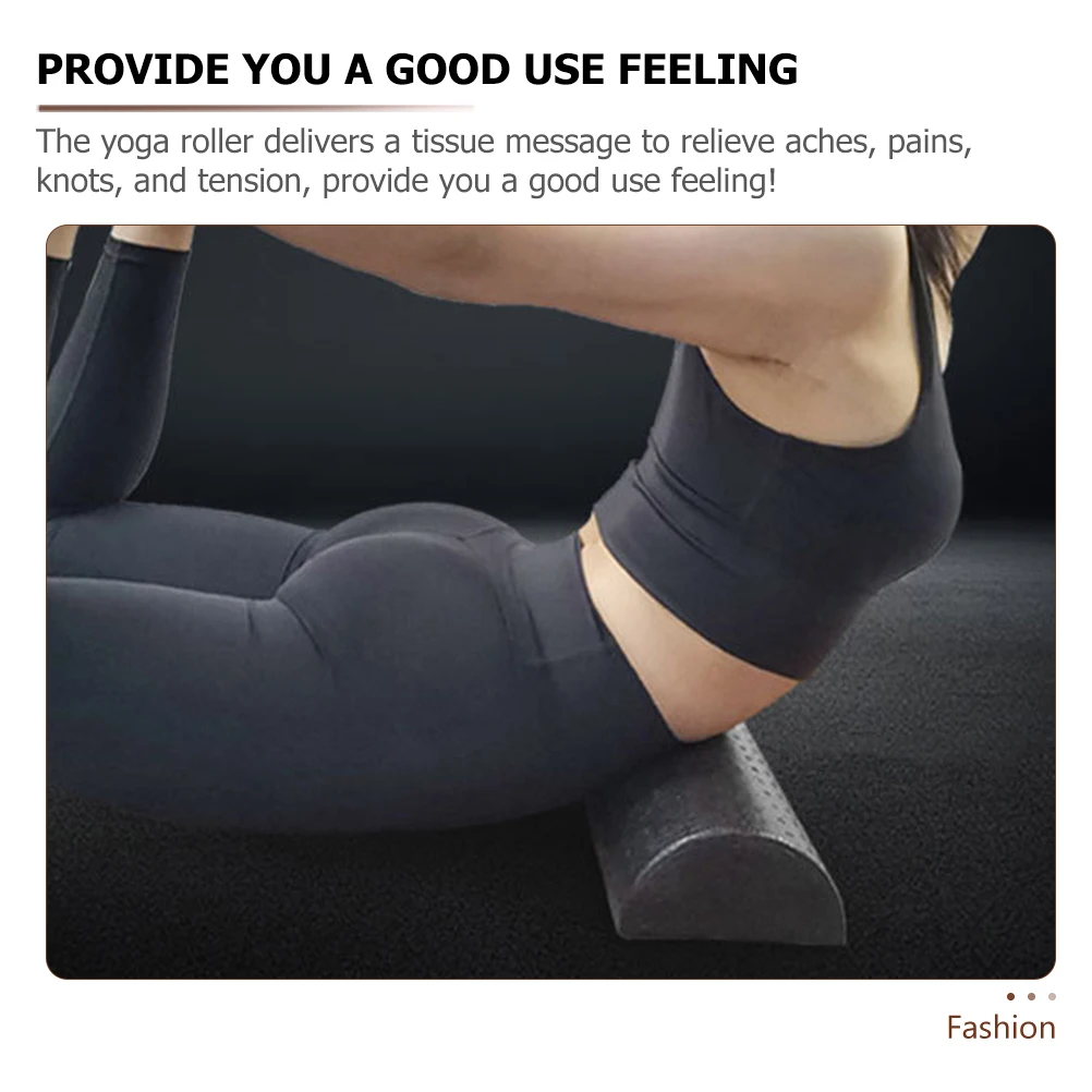 

1 Pair Back Muscle Massage Half Semicircle Yoga Muscle Half Roller Fitness Equipment High Density Foam Roller For Yoga