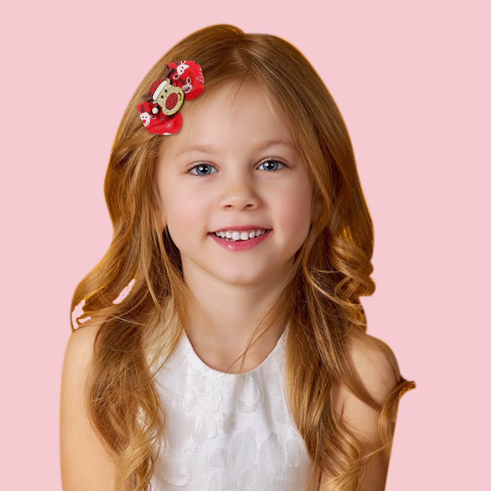 

8 Pcs Children's Hairpin Christmas Hairpins Accessories Adult Childrens Clip for Girls