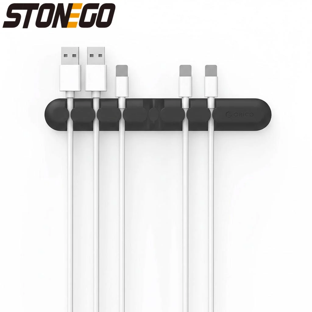

Multi Purpose Cable Clips Organizer 7 Slot Adhesive Cord Winder for Computer Electrical Wires Office Home Car Use