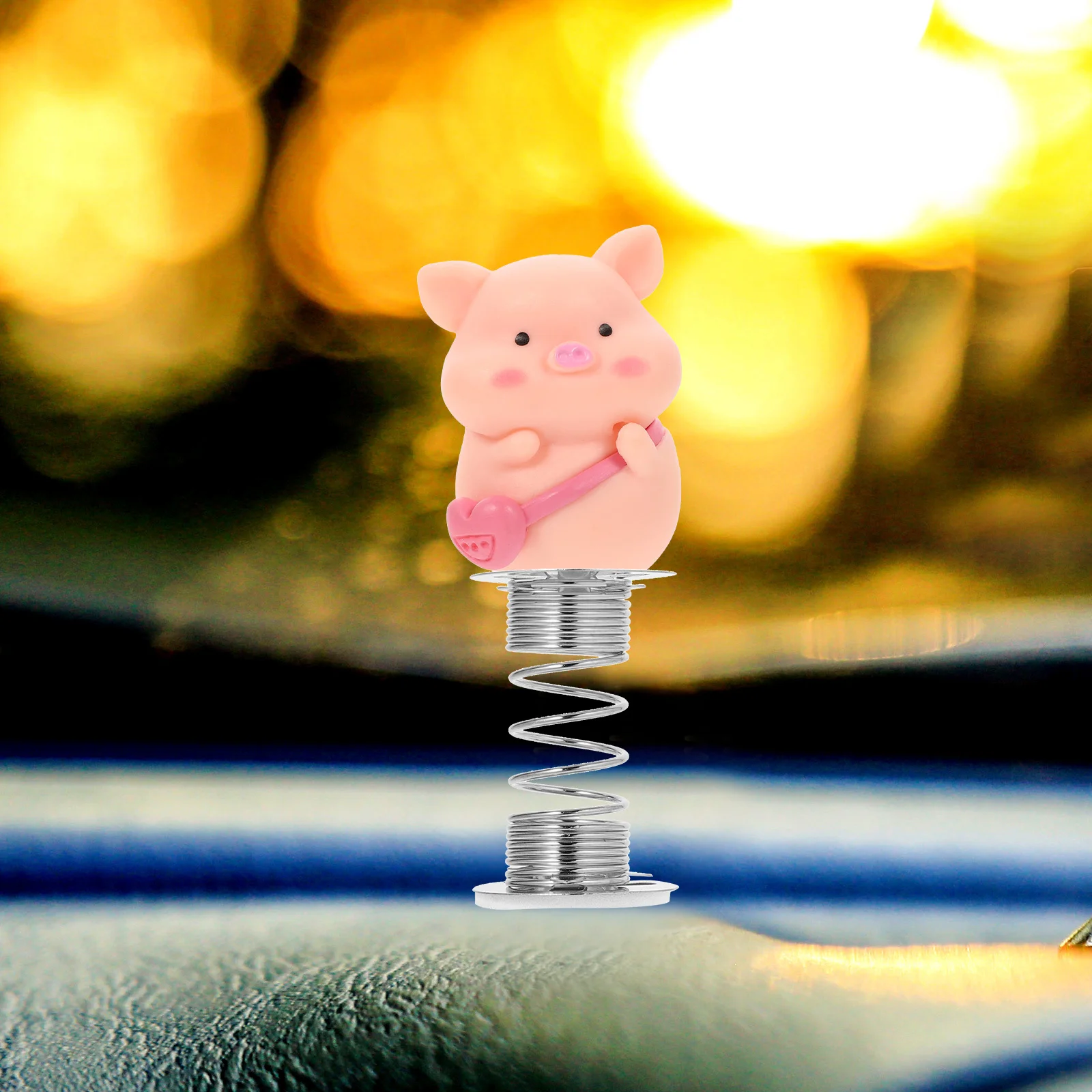 12pçs base de mola adesiva multiuso, cabeça de balanço de metal, ornamento artesanal, painel de gato da fortuna, cabeça de agitação, painel de carro, dança