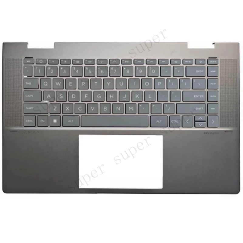 

S+ New Palmrest Upper Case US Backlit KB For HP Envy X360 15-FH 15-FE N84679-001
