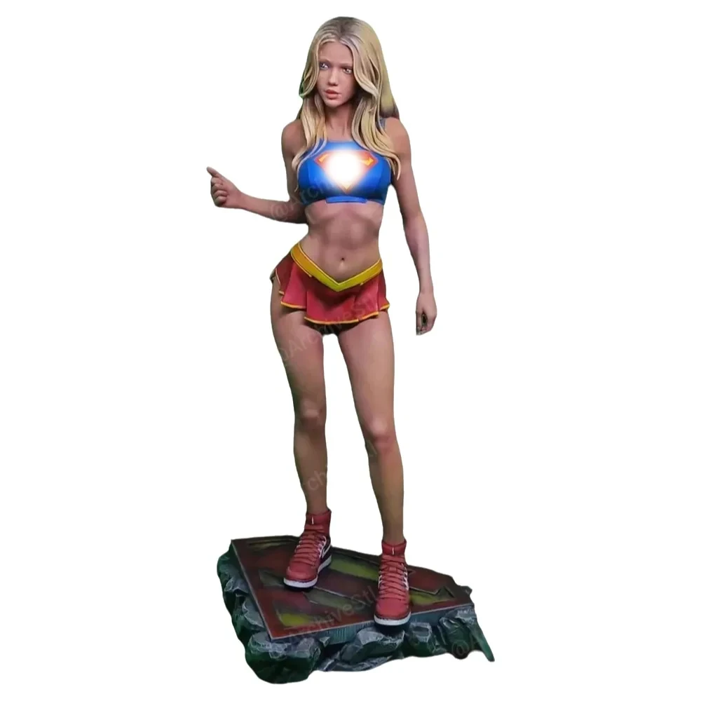

1/24 Power Lady Sexy Girl Model Figure Toy Collectible Craft Unassembled Miniature Reduction Statue Unpainted Kit