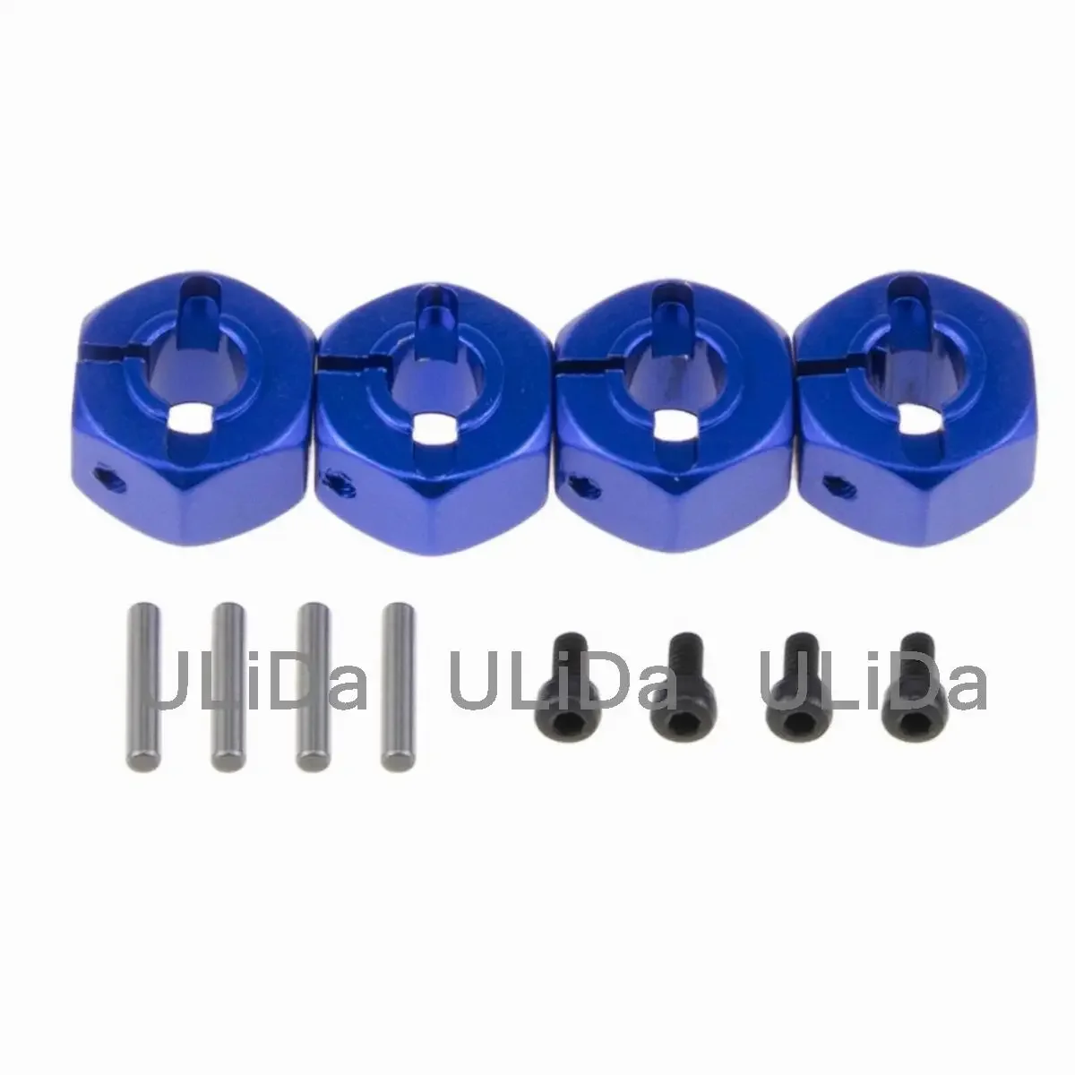7MM Thickness Metal 12mm Wheel HEX 7.0 Hubs Drive Adaptor Pins & Screws for 1/10 RC Car Model Hsp Redcat HPI Tamiya Sakura