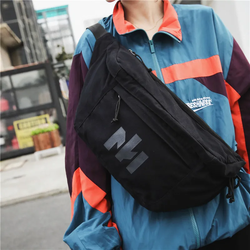 

Street Sle Большая нагрудная сумка Capaci ex Ретро Хлопковая сумка на одно плечо Novo Поясная сумка Модная сумка через плечо для мужчин и...