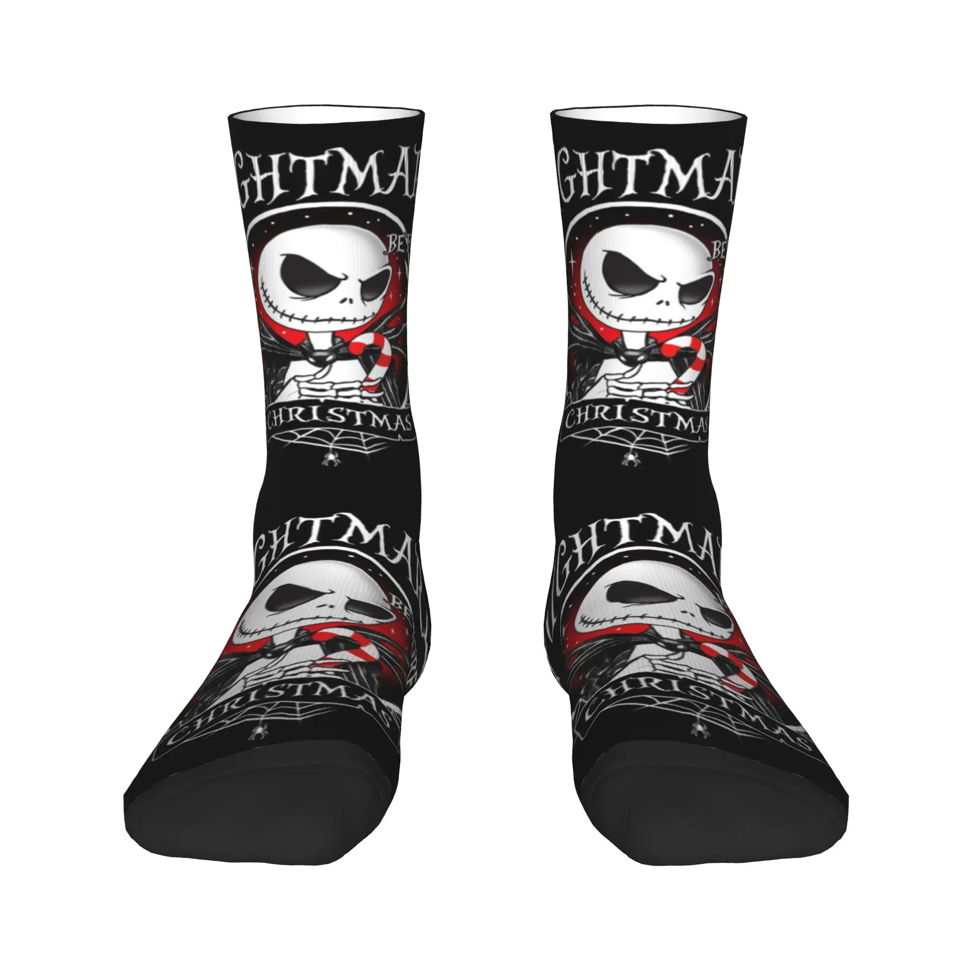 

Nightmare Before Christmas Jack Skellington Sally Dress Socks for Men Women Warm Fashion Novelty Crew Socks