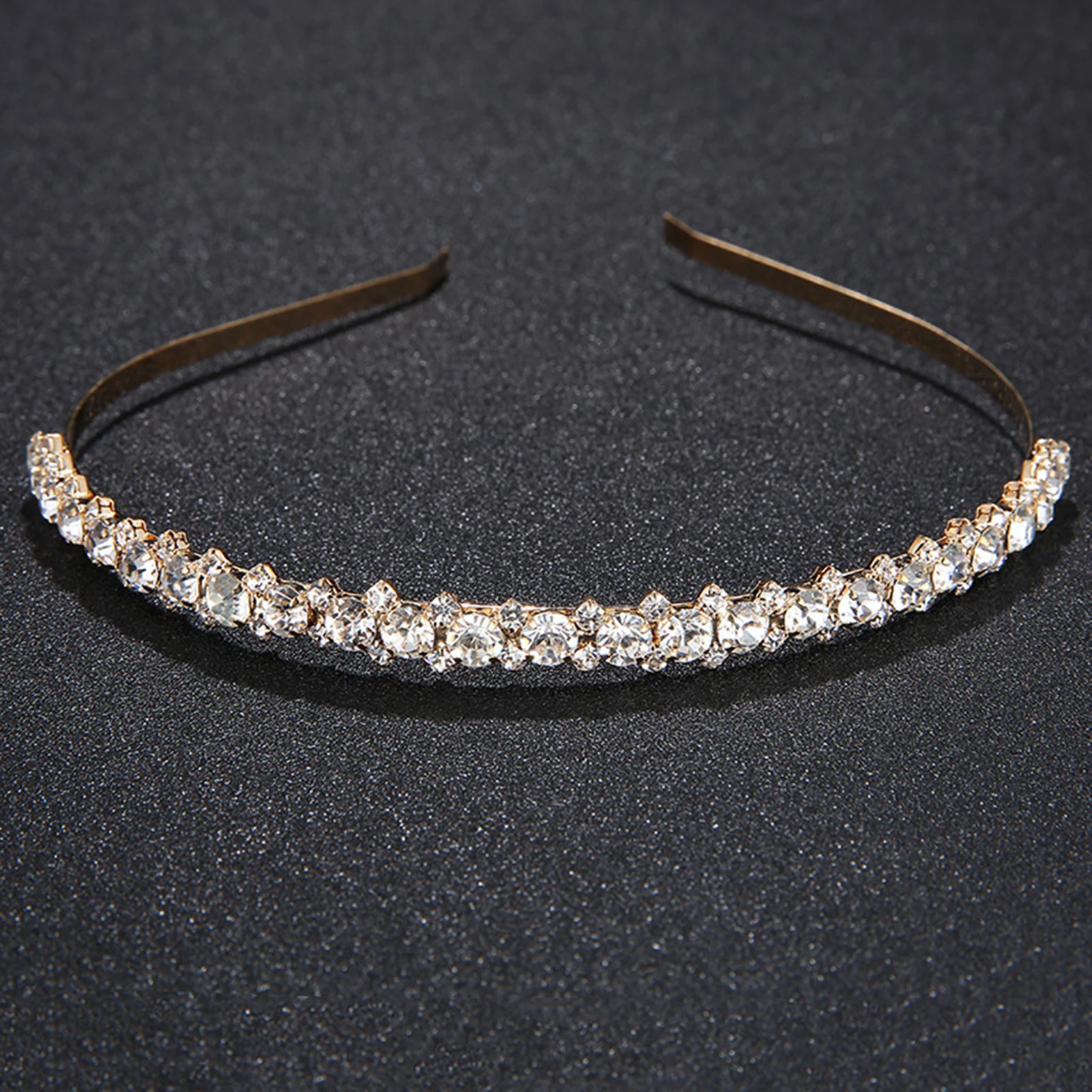 Handmade Temperament Alloy Hair Hoop Anti-Slip and Comfortable Headwear for Birthday Stage Party Show Dress Up