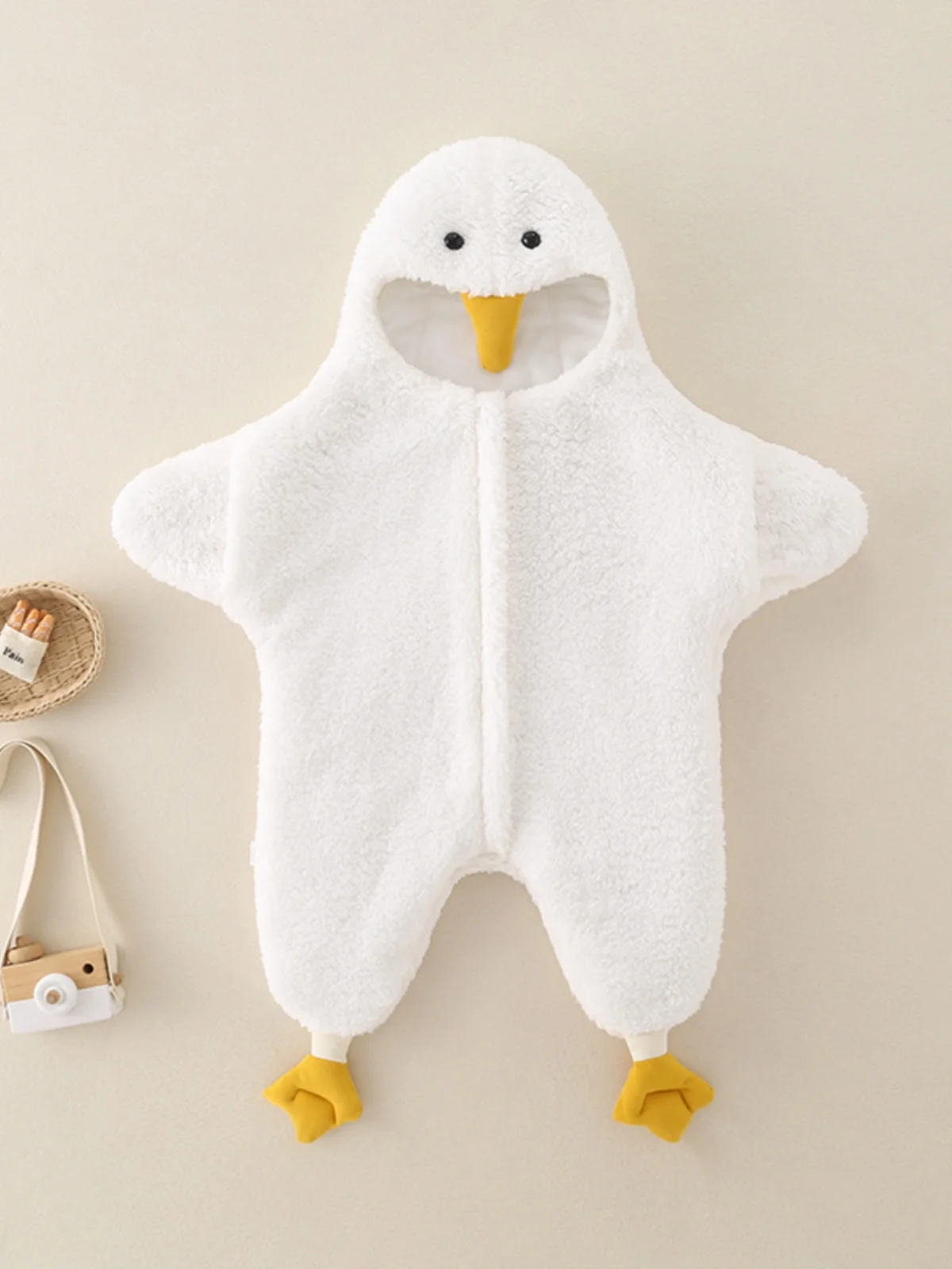 

Baby Winter Thiened Hooded Sp Bag Warm Climbing Suit Cartoon Plu Clothing Newborn Baby Clothes Cozy Cotton Padded Jump...