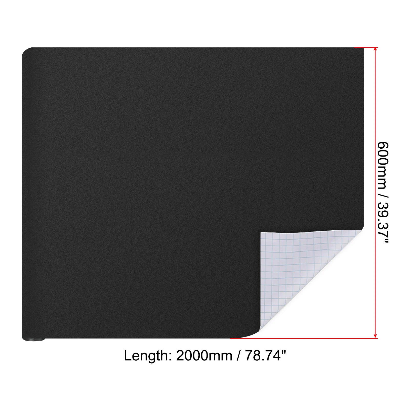 2Pc Blackboard Dry Erase Board Sticker Wall Sticker 79"x24" Self Adhesive Backing Roll with Chalk for Wall Office Home Classroom