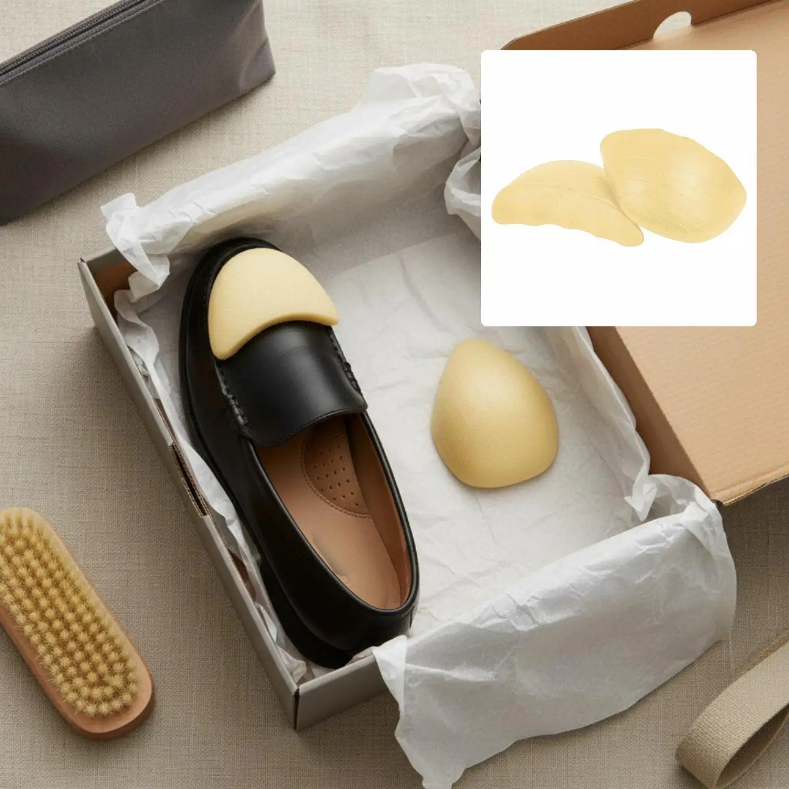 Loafer Toe Pad Toe Box Filler Easy Cut Shoe Insert Comfort Pad for Flat Shoes for Women