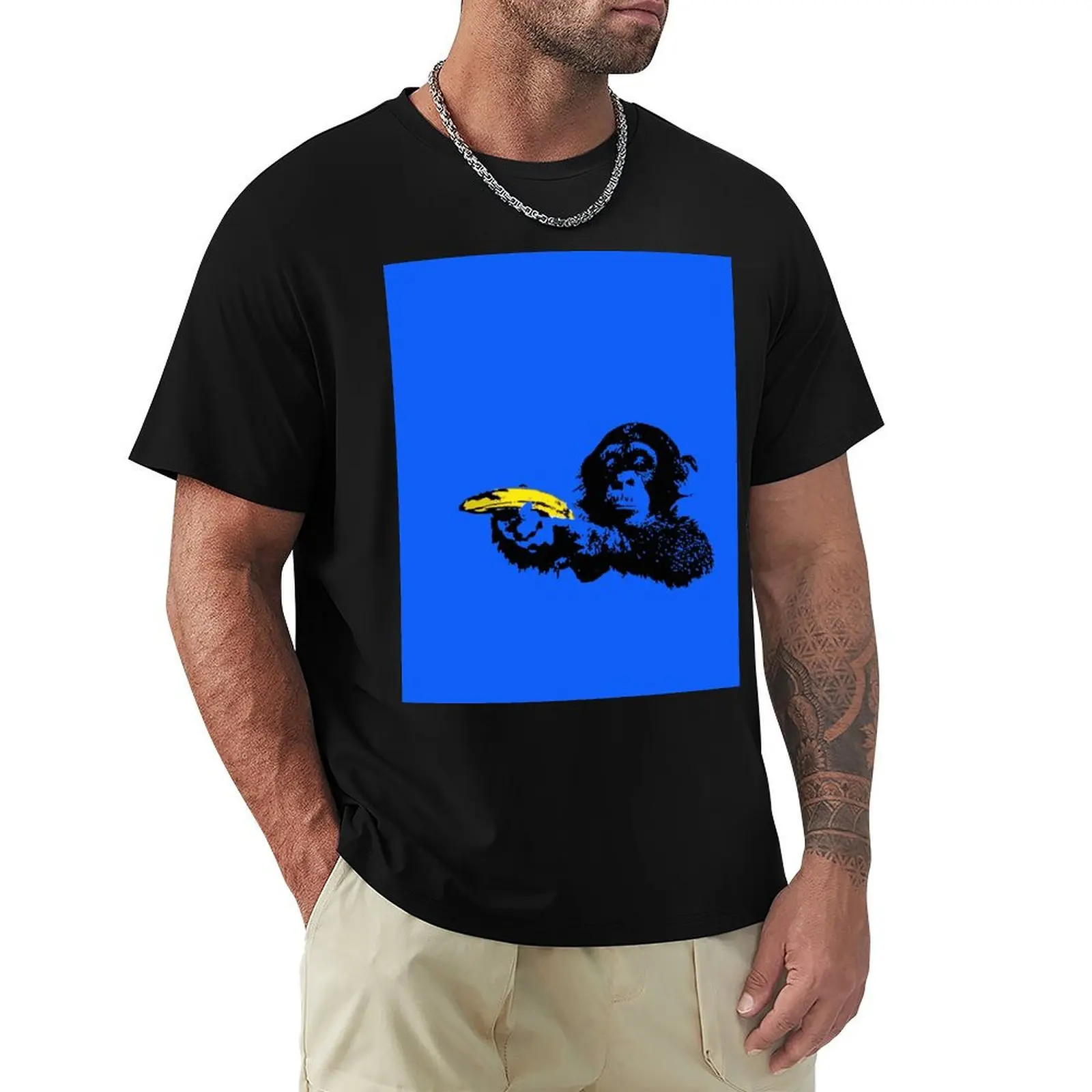 Banksy Banana Monkey T-Shirt Ultra Soft Breathable Tee Top