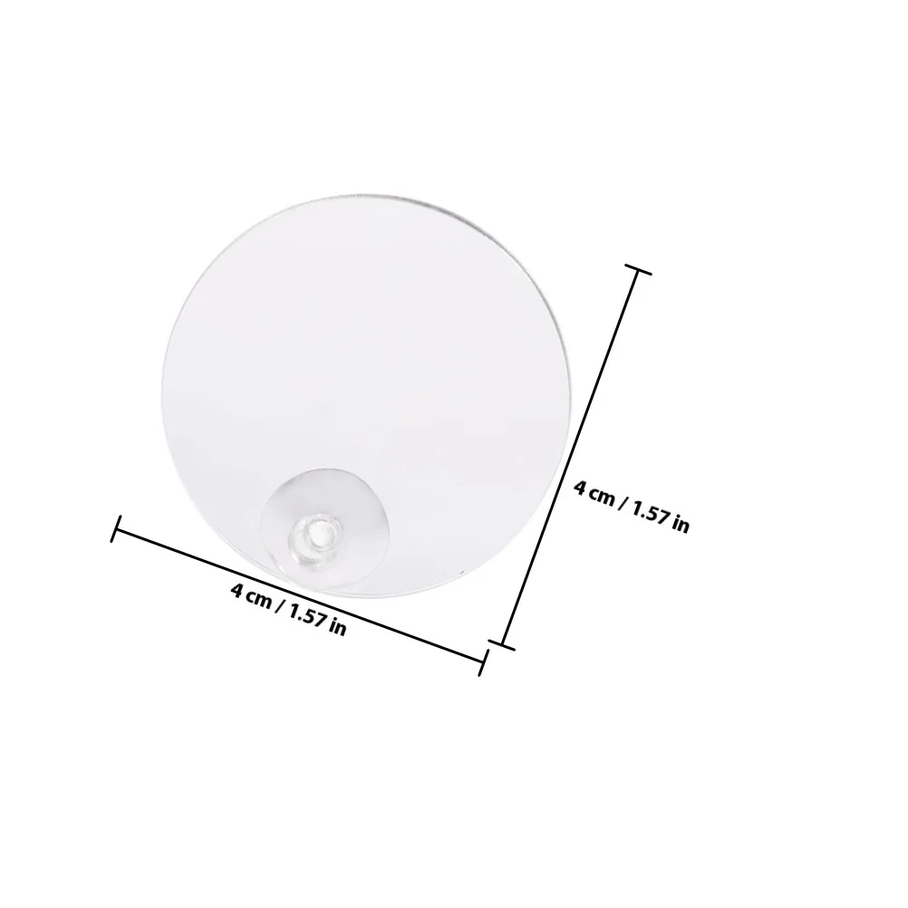 قطعتان من مرآة سمكة بيتا: أداة تدريب على حوض السمك مزدوج الجوانب مع كوب شفط لتعزيز حيوية ونشاط سمكة أكريليك 8 سم #6