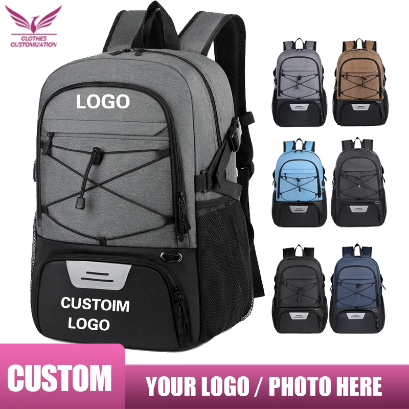 

Custom basketball Sports Bags with logo Kids Backpack for school Backpack Lightweight Large Capacity Backpacks Print photo