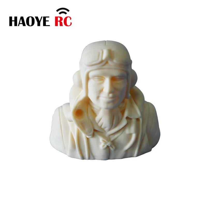 Haoye 1 Pc 1/6 Scale DIY Pilots Figures Toy Model WW2 Pilot For RC Plane Accessories Hobby Primary Colors Without Painted