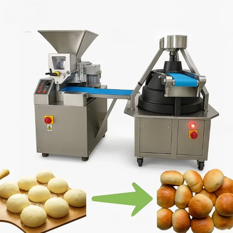 Simple Operation Quick Setup Dough Divider Rounder Custom User Friendly Dough Ball Making Machinery for Bakery Production