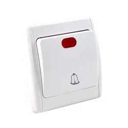 Eu Doorbell Wall Switch/1 Gang Doorbell Electrical China European Sockets And Switches With Light