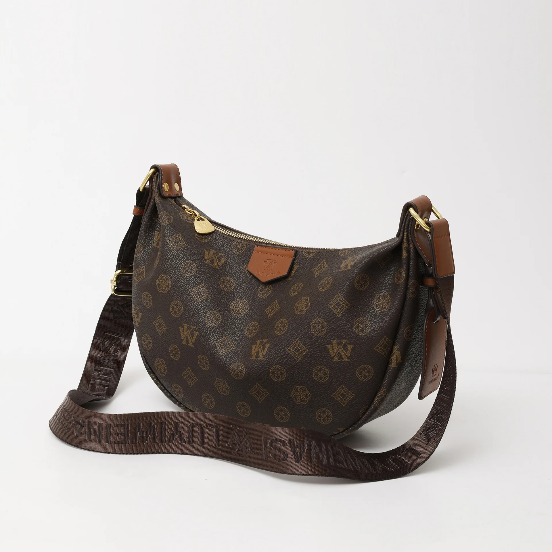 กระเป๋าโท้ททรงพระจันทร์เสี้ยว 2025, กระเป๋าทรงเกี๊ยวสุดหรูสำหรับผู้หญิง, กระเป๋าสะพายไหล่ทรงครอสบอดี้ขนาดใหญ่, กระเป๋าแบบมินิมอลใช้ได้ทั้งกลางวันและกลางคืน, กระเป๋าสะพายแบบมีเท็กซ์เจอร์