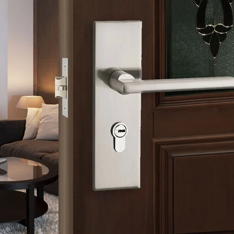 Single tongue door lock bedroom single tongue silent indoor door lock household toilet 50 tongue old style lock hole spacing 130