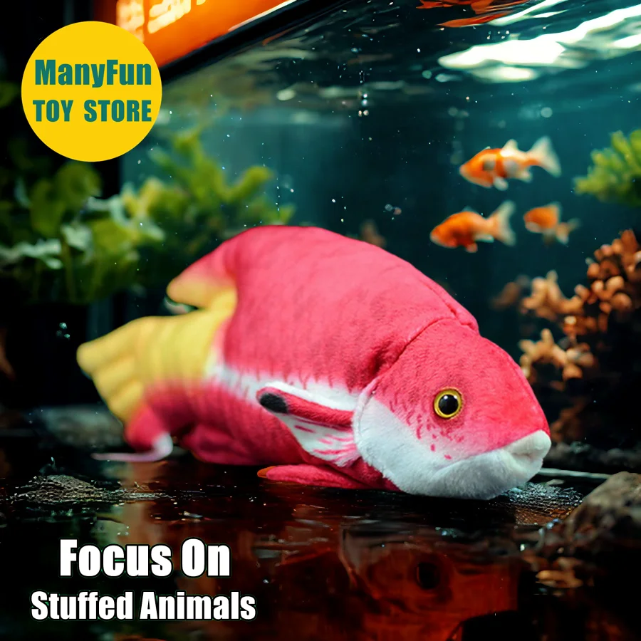 

Realistic Arowana Plushie, Cuban Hogfish Plush Toy, Lifelike Betta fish Stuffed Animal, Cuban Fighting Fish Simulation Doll