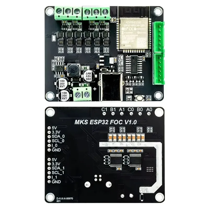 ESP32 FOC V1.0 V2.0 Dual Motor Controller Board SimpleFOC Shield High Power BLDC Brushless Servo Drive Control Module Kit