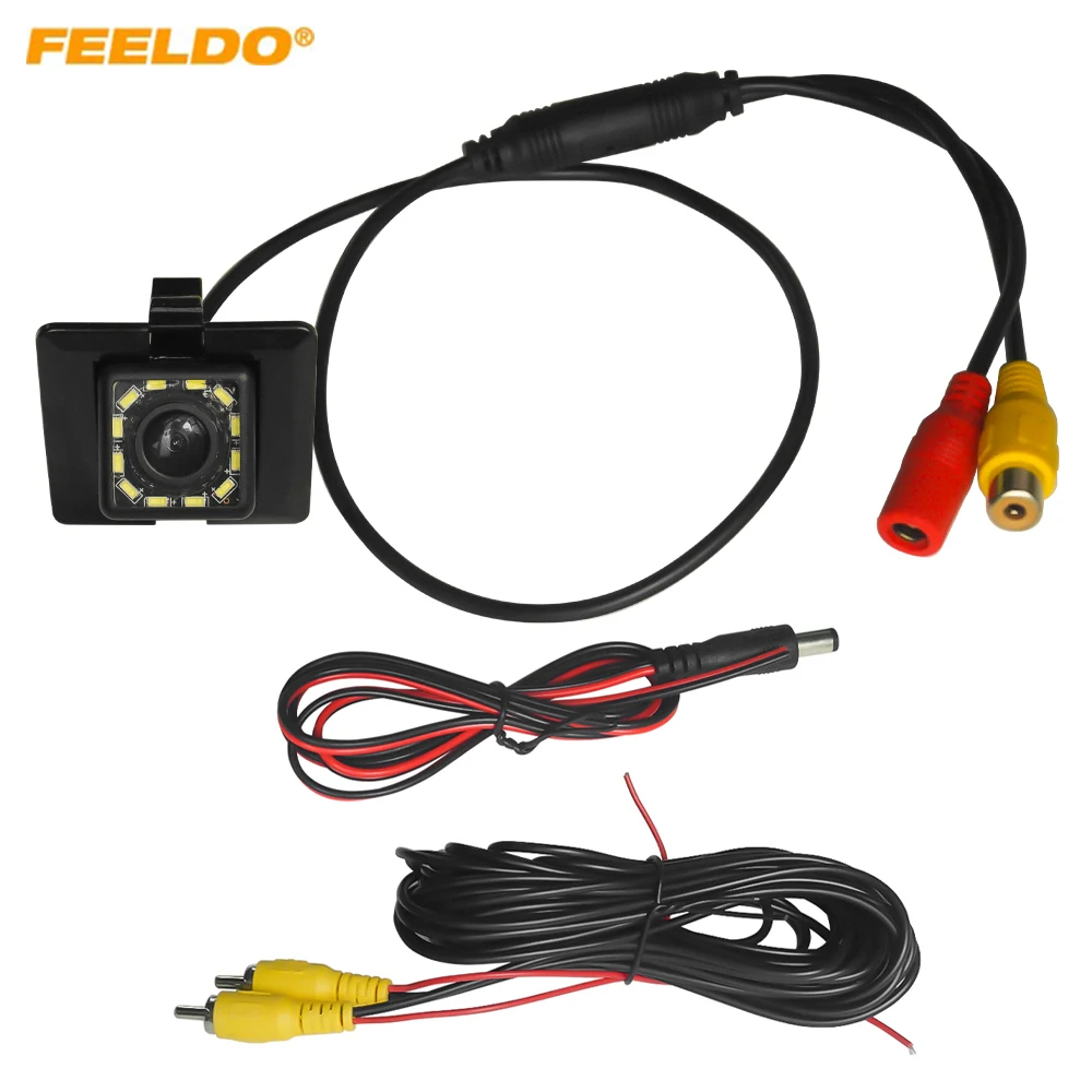 FEELDO Car Backup Rear View Camera For  Toyota Prado Original Camera Reserved Hole Reversing Camera #FD6095