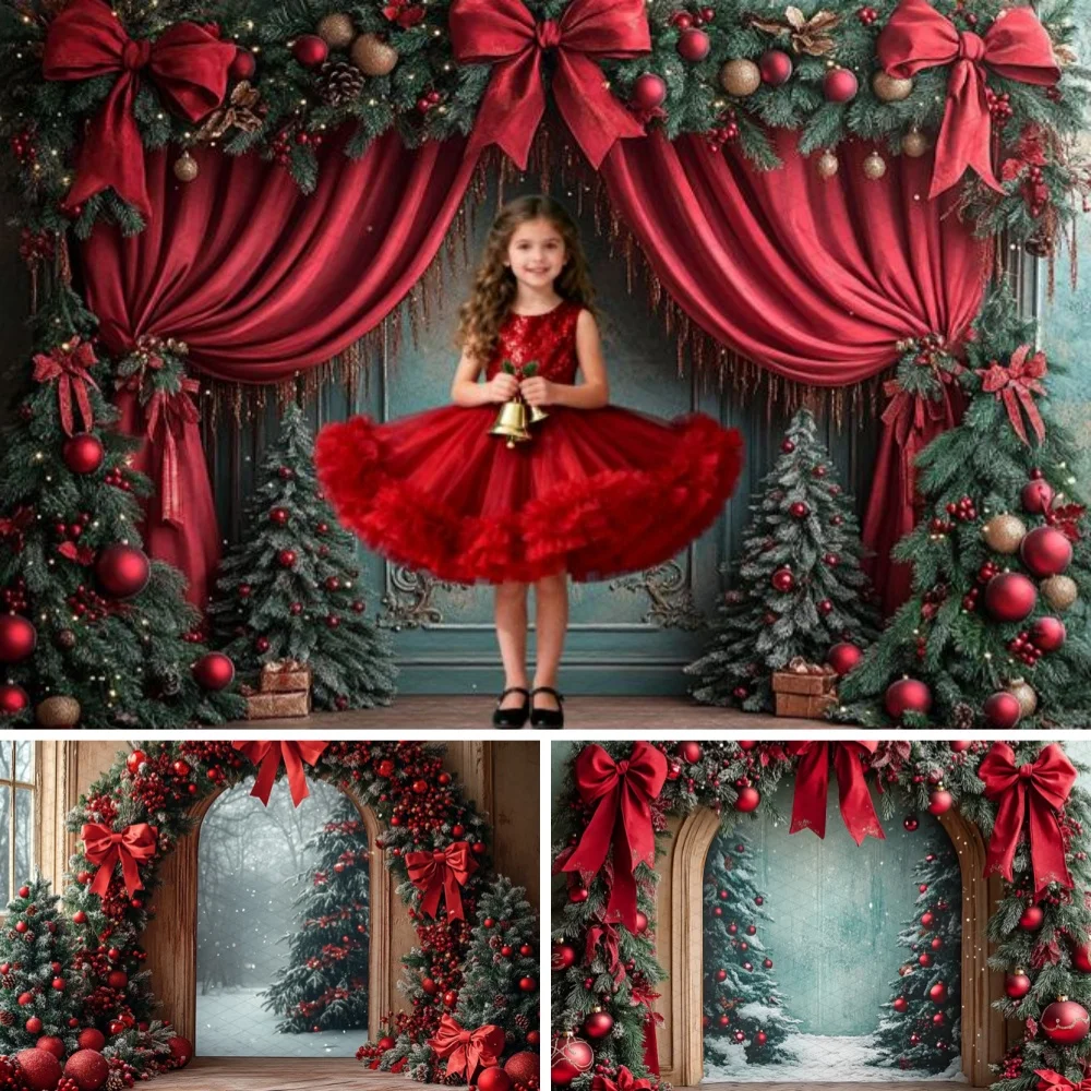 

Christmas Oil Painting Decoration Photography Background Happy New Year Party Kids Portrait Photo Backdrop Photocall Studio Prop