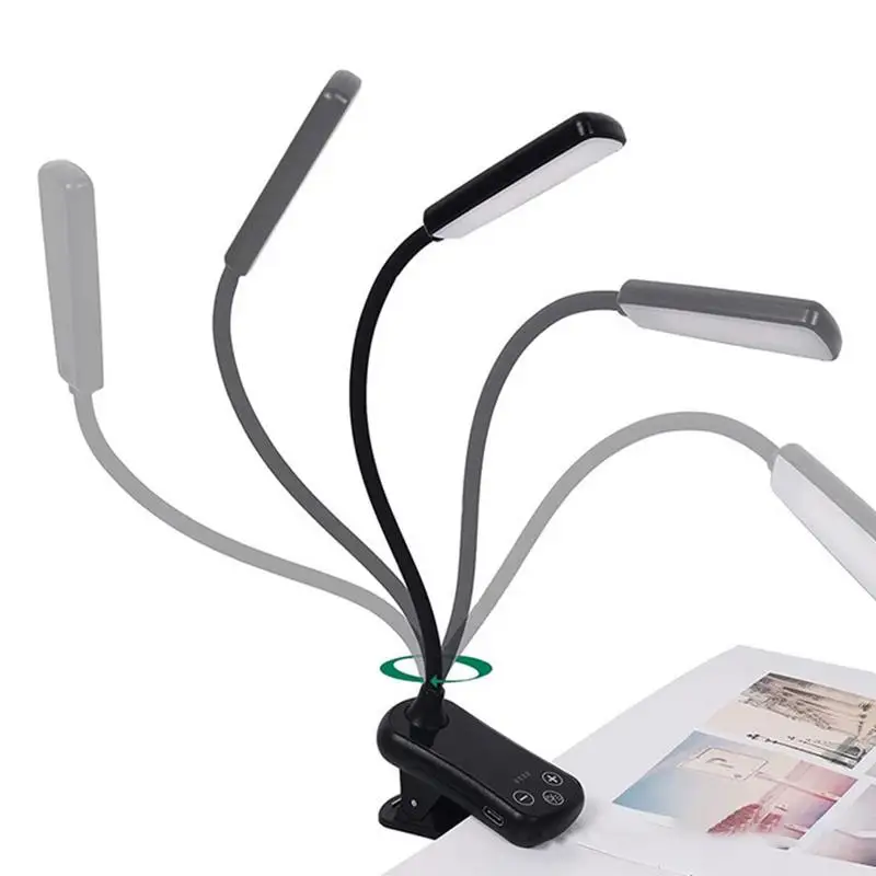 

Book Reading Light LED Book Lights With Lamp Portable And Rechargeable Reading Lights With Clamps For Camping Book Lovers Travel