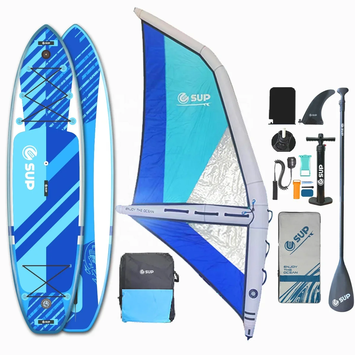 11 Double Layers Inflatable Windsurf Board Kite Surfing Stand Up Paddle Board Inflatable Kitesurf Board