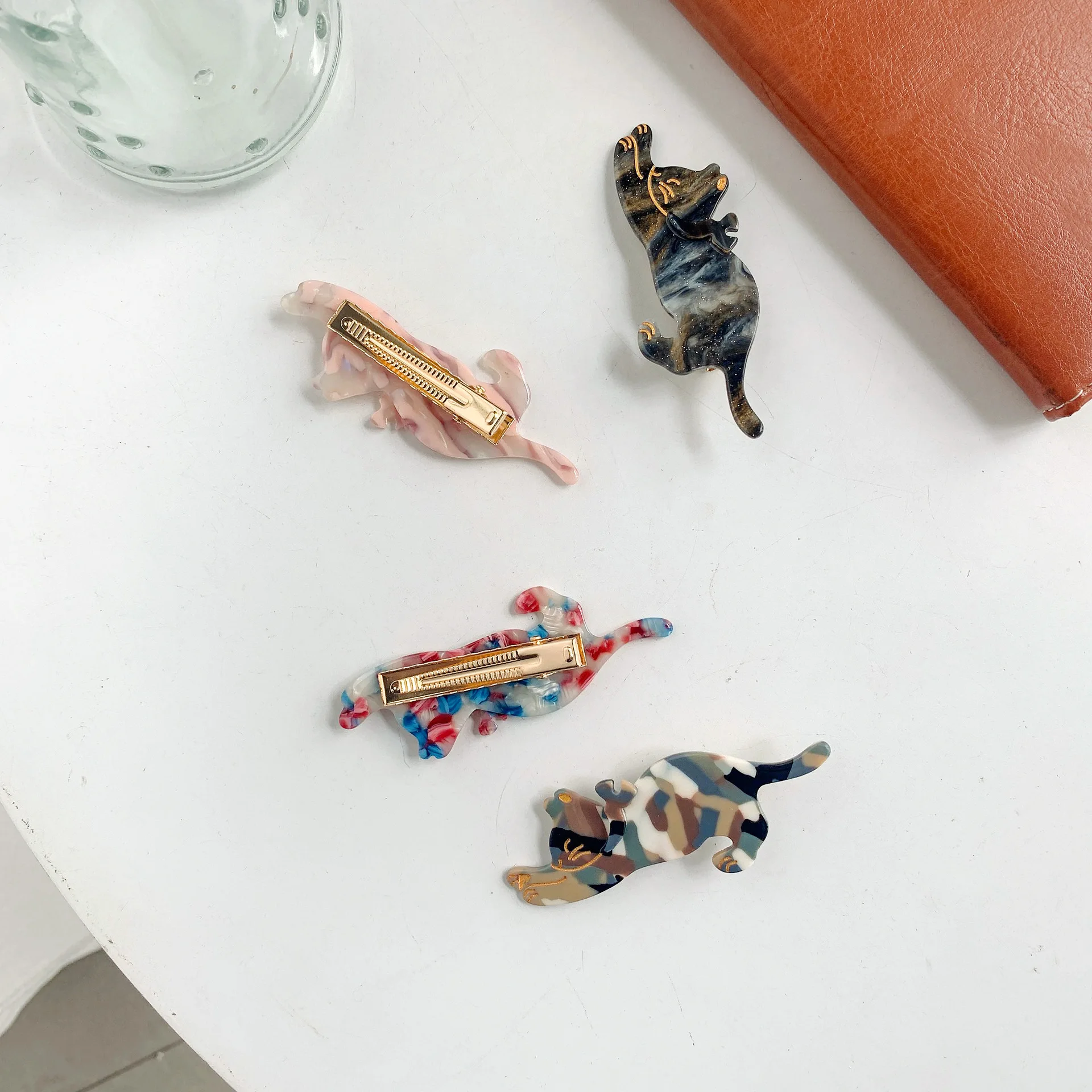 Neue Nette Katze Acetat Haarnadeln für Frauen Mädchen Cartoon Barrettes Koreanische Stirnband Haar Clip Kinder Schöne Haar Zubehör Ornamente