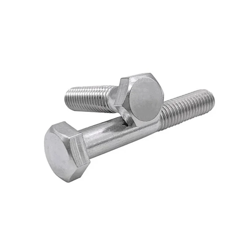 2/5/10/20pcs M6 M8 M10 M12 M14 316 Stainless Steel Outer Hexagon Half Tooth Screw Extension Bolt Screw Length=30mm-120mm