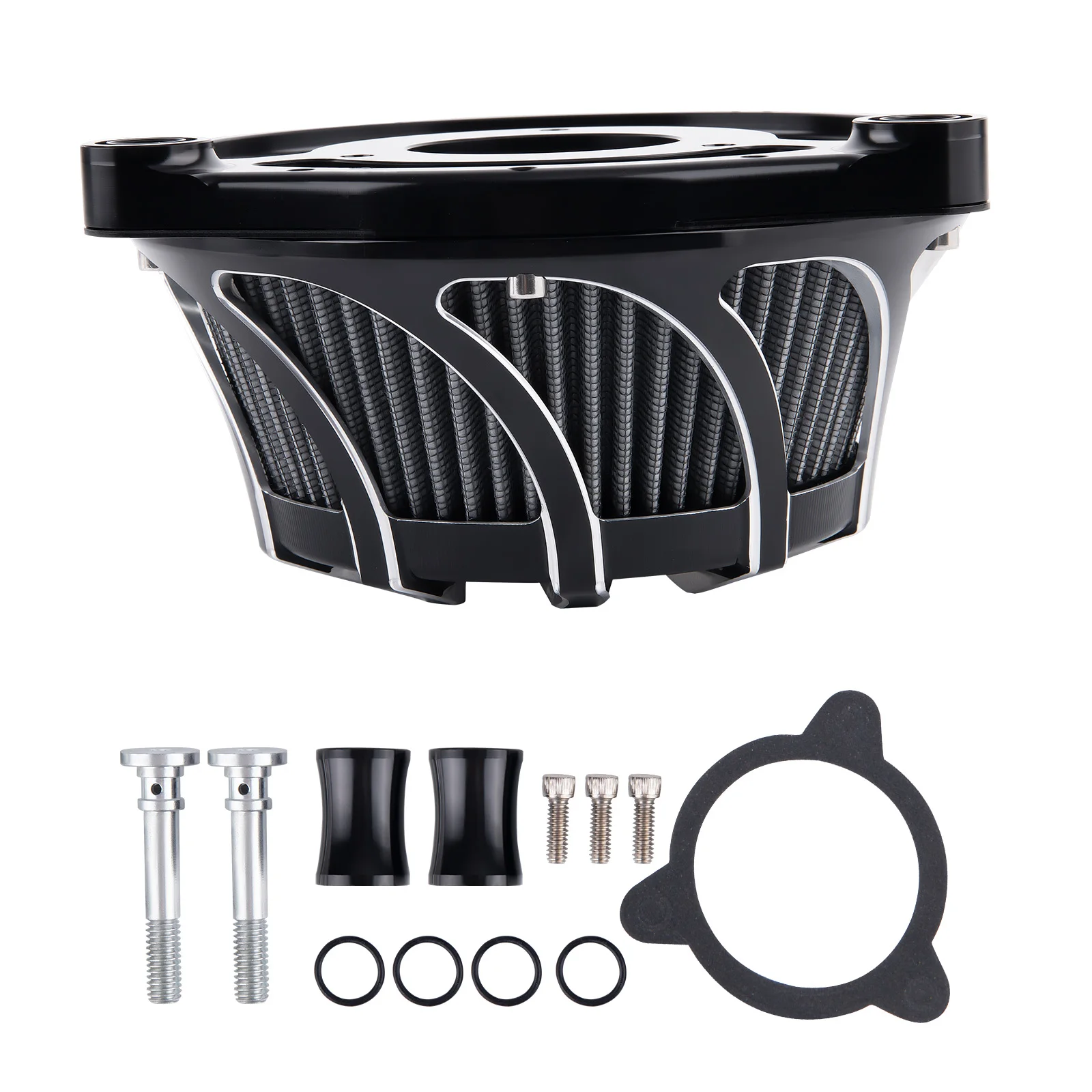 Air Cleaner Intake Filter Fit For Harley Touring Road Glide Dyna Softail