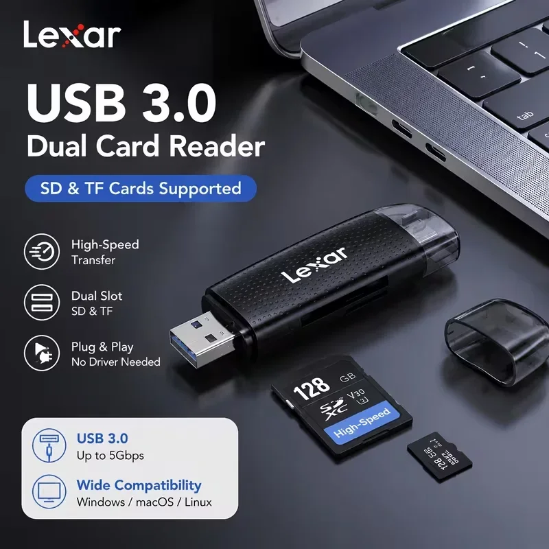 leitor-de-cartao-lexar-usb-32-gen-1-2-em-1-tipo-c-usb-a-dual-slot-sd-tf-170mb-s-compativel-com-cameras-e-dispositivos-moveis