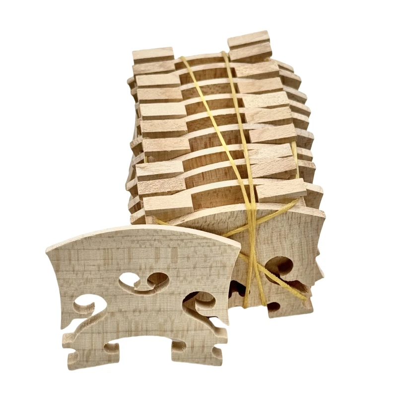 50/100pcs Maple Wood violin bridges 4/4 1/2 1/4 1/8 violin bridges Violin Steady Bridge Maple Bridge Fiddle bridge part