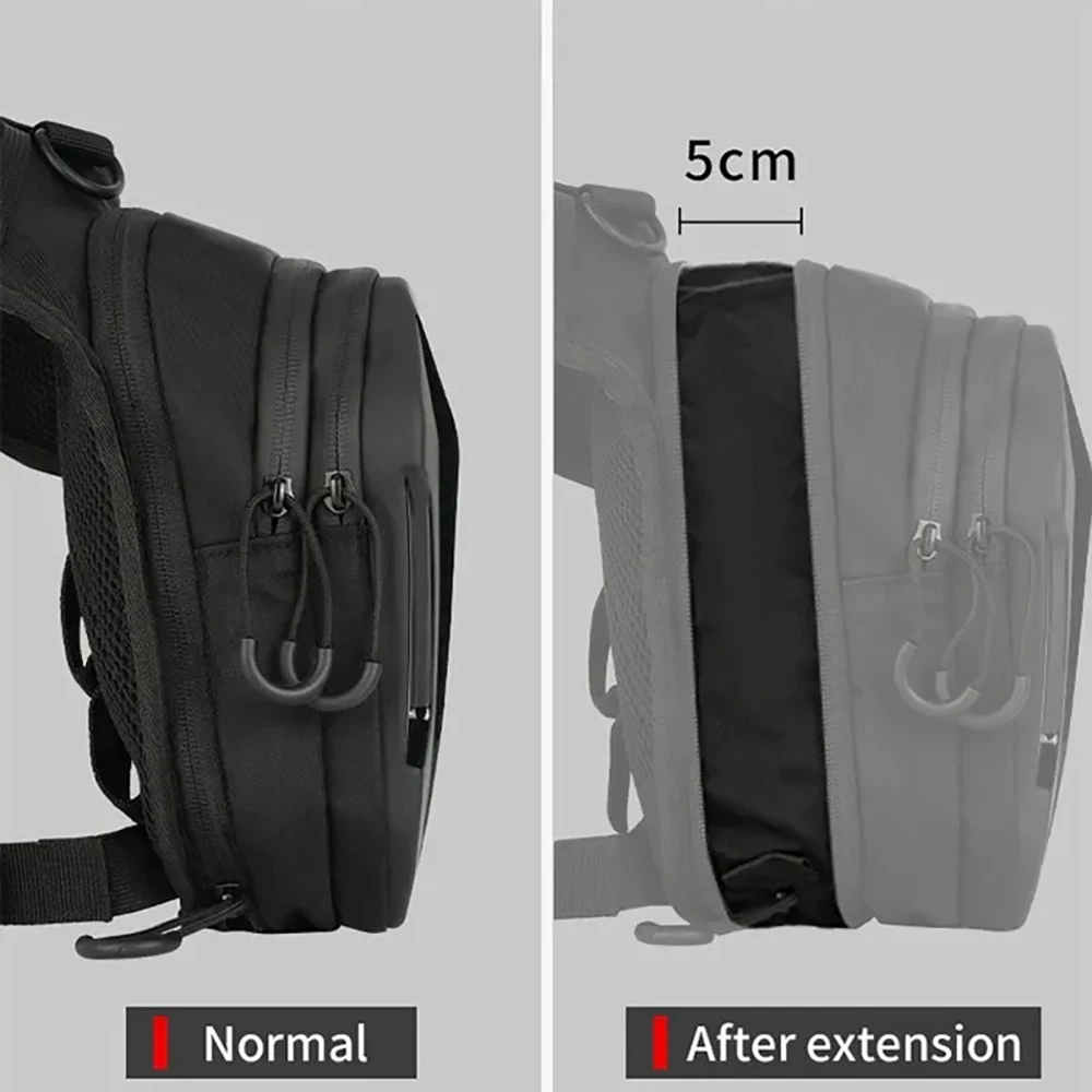 Motorcycle Moto Leg Side Storage Bag Motorbike EVA Hard Shell Male Phone Waist Pack Quick Release Belt Bags with headphone plug