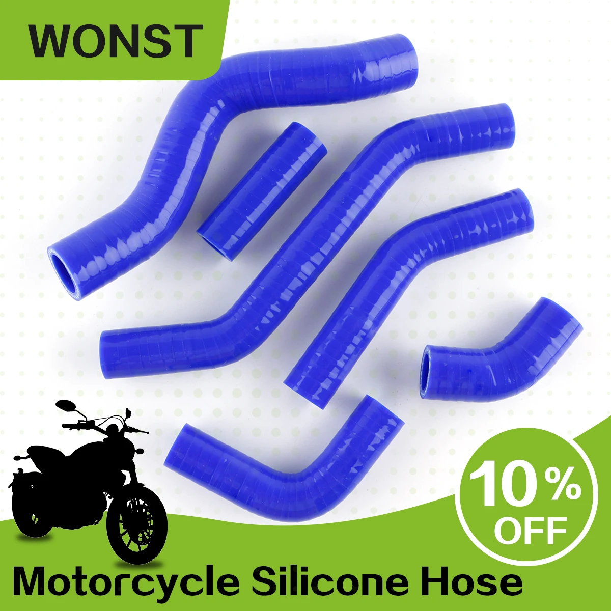 

For 2008 2009 2010 Kawasaki KLX450 KLX450R Motorcycle Silicone Radiator Coolant Hose Kit