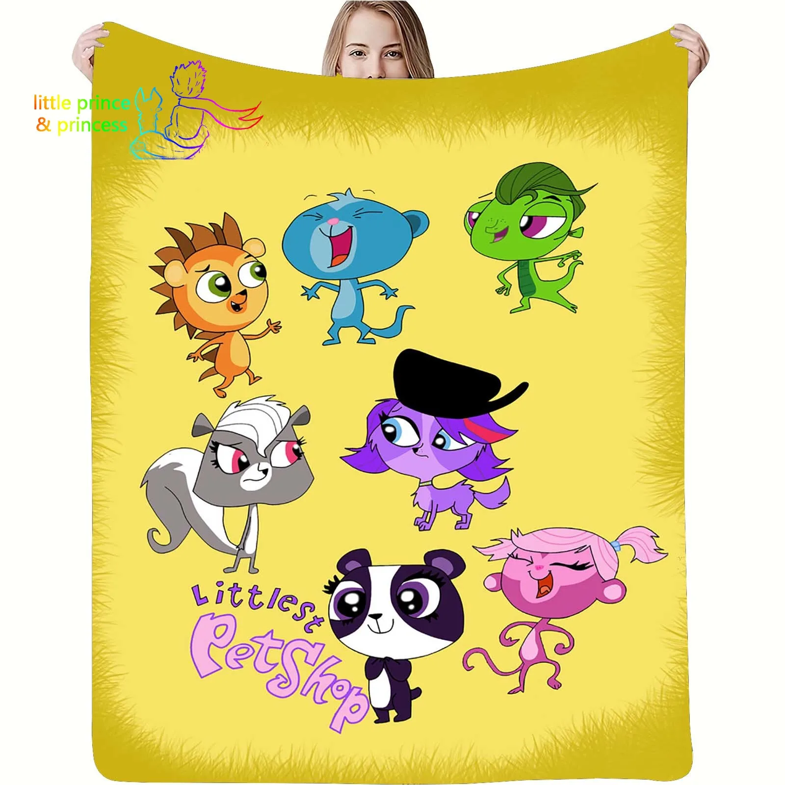 Cartoon L-Lps Littlest Pet Shop Blanket Lightweight Comfortable Soft Breathable Ultra Warm Blanket Bedding Travel Bedding