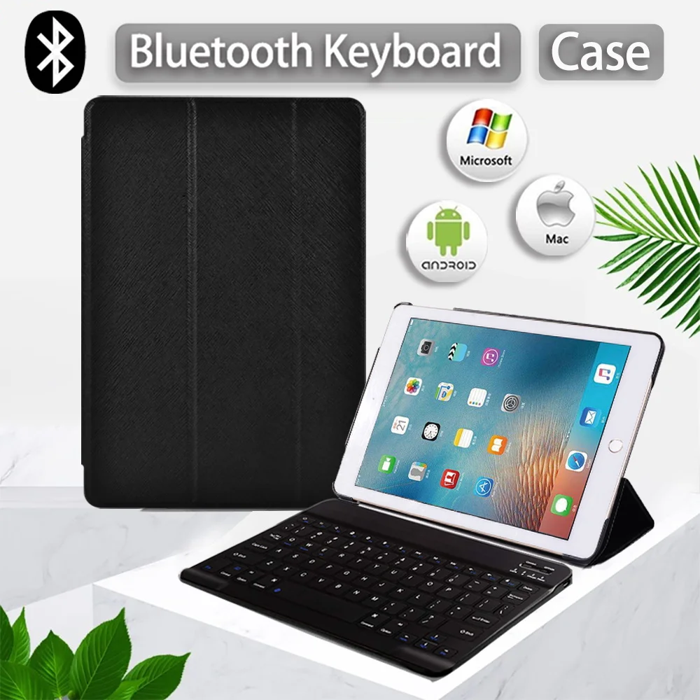 Tablet Case for Apple IPad Pro 9.7 Inch/Air 1 2/IPad 5th 6th 9.7 Inch Flip PU Leather Funda Capa Cover+Bluetooth Keyboard