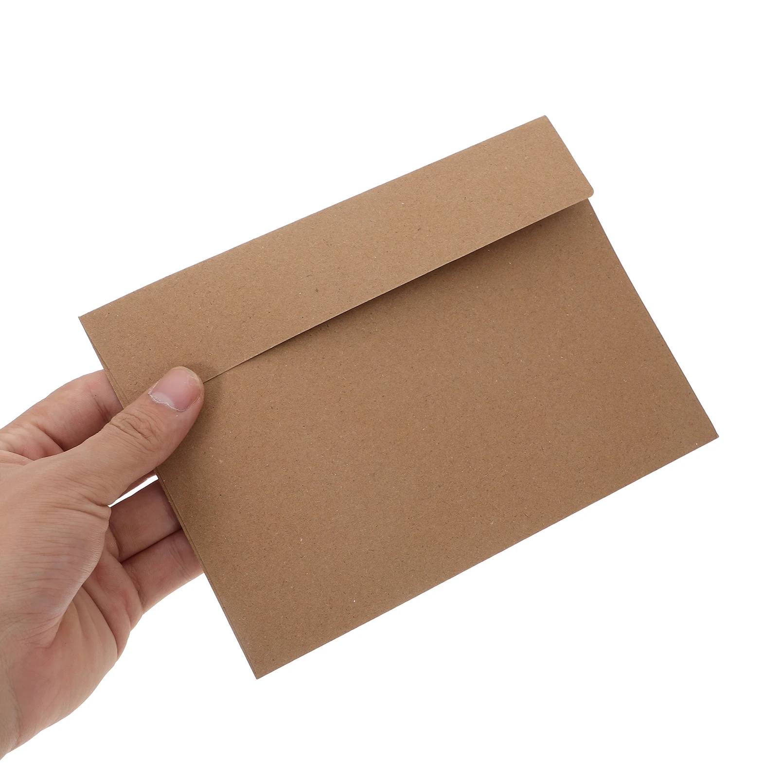 

100Pcs Kraft Paper Envelopes Self Sealing Invitation Card Envelopes Simple Style Letter Writing Stationery